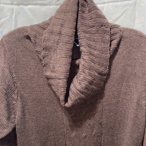 BRITTANY BLACK BROWN SWEATER DRESS SZ XL - Picture 3 of 14